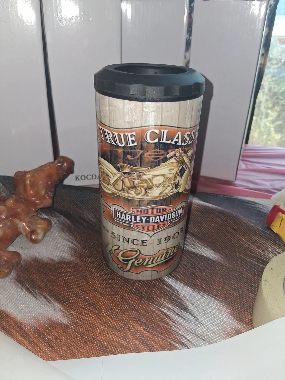 Harley-Davidson Brown and Black True Classic Insulated Travel Mug